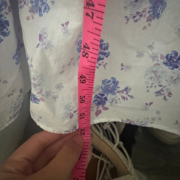 LoveShackFancy x Target Gemma Maxi Dress White Floral Puff Sleeve Size XS - Picture 8 of 9